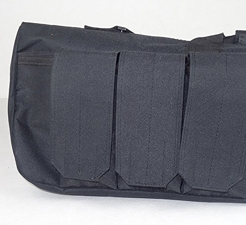 LUVODI Superstore Tactical Rifle Case Waterproof Soft Padded Carbine Air-soft Gun Bag Fishing Rod Shotgun Hunting Bag Holdall Gun Case Storage with Shoulder Strap and 4 Pouches(39inch, 47inch)