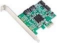 Syba SATA III 4 Port PCI-e x1 Controller Card with Low Profile Brackets