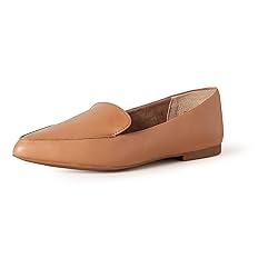 Amazon Essentials Women's Loafer Flat, Camel Faux