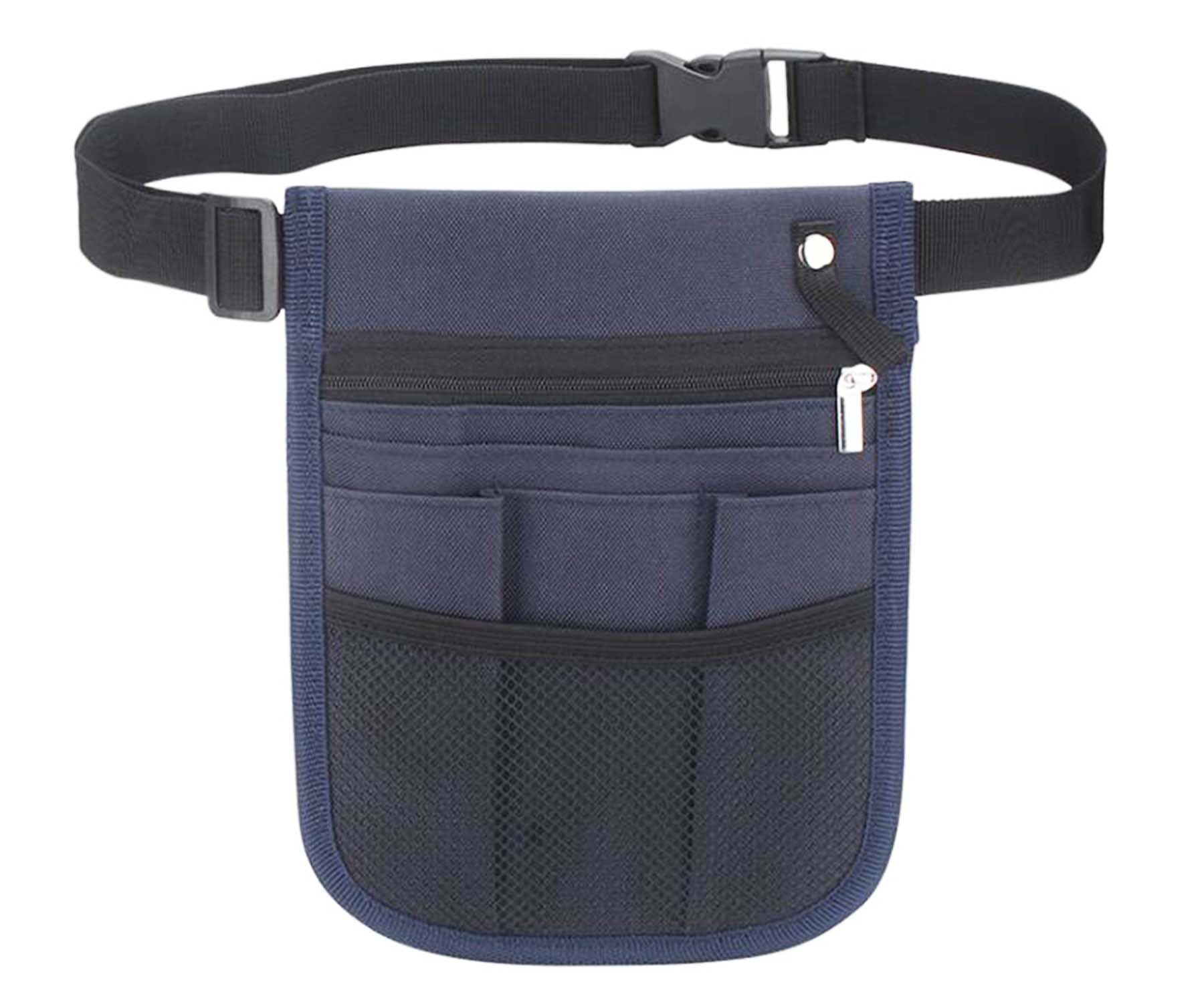 Palmetto Housewares Waist Pack, 21x16.5cm Multi-Purpose Small Tool Bag, Belt Bag, Tool Organizer (Black)