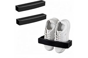 HEIMAXING Wall Mounted Shoe Rack (2-Pack) - No Drill Adjustable Shoe Organizer for RV, Campers & Small Spaces | Space Saving 