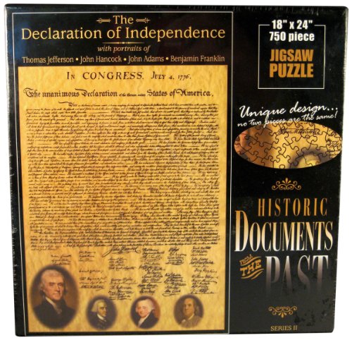 American Documents The Declaration of Independence Jigsaw Puzzle, 750-Piece