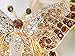 Alilang Empress Monarch Winged Butterfly Crystal Rhinestone Brooch Pin