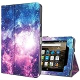 Ztotop Folio Case for All-New Amazon Fire 7 Tablet (7th Generation, 2017 Release) - Smart Cover Slim Folding Stand Case with Auto Wake / Sleep for Fire 7 Tablet, Galaxy