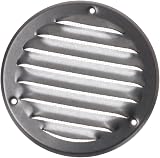 EUROPLAST Galvanised Round Air Vent Grille Cover Ø100mm 4in with Insect Mesh