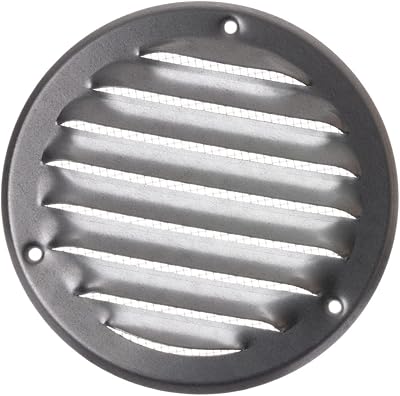 EUROPLAST Galvanised Round Air Vent Grille Cover Ø100mm 4in with Insect Mesh