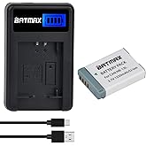 Batmax NB-13L Battery + Quick LED Charger for Canon PowerShot SX740 HS, SX620 HS, SX720 HS, G1 X Mark III, G5 X, G5 X Mark II, G7 X, G7 X Mark II, G7 X Mark III, G9 X, G9 X Mark II Digital Cameras
