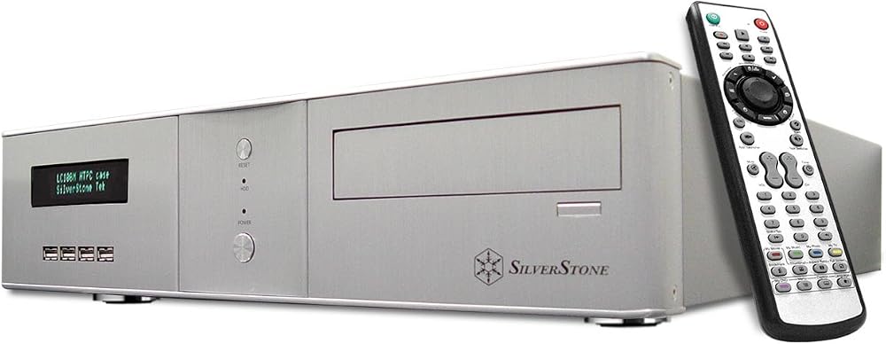 SilverStone LC11SM 300 Aluminum Silver Computer Case with 300W PSU VFD IR Remote
