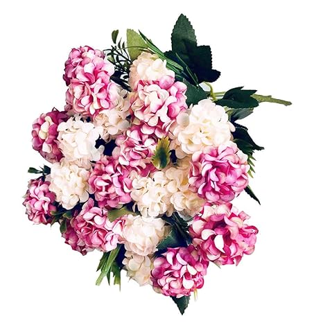 Kirifly Kirinhomelife Fleur Artificielfleurs Artificielles Decoration Mariage Fausse Ball Beam Bouquet De Fleur Centre De Table Pour Decoration