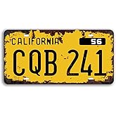 Panguru Christine 1958 Plymouth Fury Prop Replica Metal Stamped License Plate, Vintage Distressed Style, 12x6 Inch
