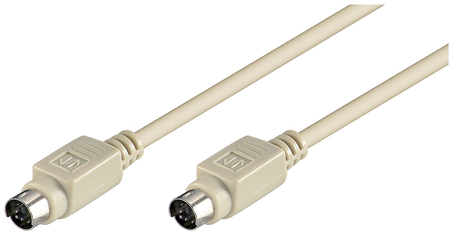 Goobay 50555 PS/2 Keyboard and Mouse Cable, 2m Length