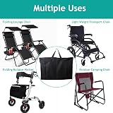 Ostlttyn Large Garden Chair Storage Bag 105x73x28cm Heavy Duty Black view 5