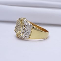 Wedding Anniversary Ring For Men's Baguette & Round