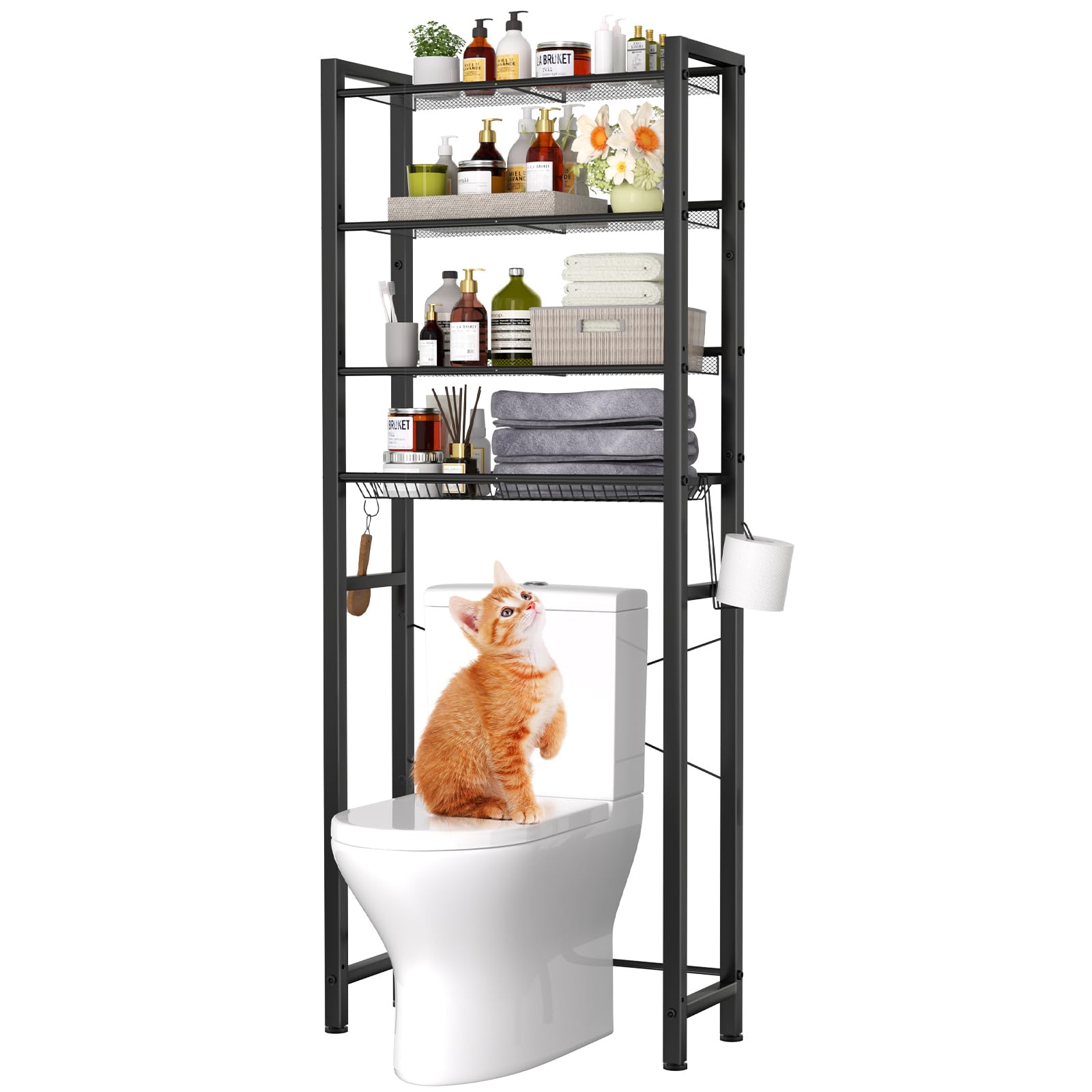 IFELS Over The Toilet Storage Cabinet, Over Toilet Bathroom Organizer ...