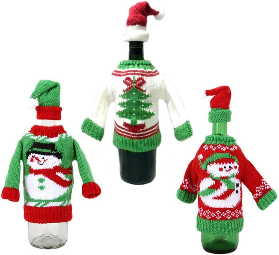Ugly sweater wine bottle covers Clearance