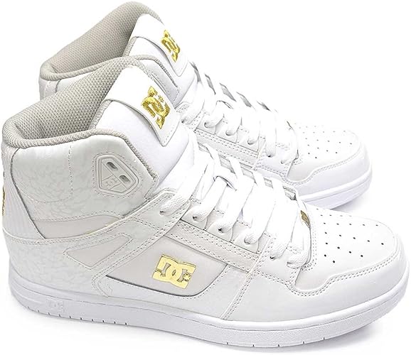 Amazon ディーシーシュー Dc Shoes ハイカットスニーカー リバウンド ハイ Se Adys Dm カーボン柄 パテントレザー メンズ レディース Rebound Hi Se スケートボード 711 Gold 26 0cm Dc Shoes ディーシーシュー スニーカー