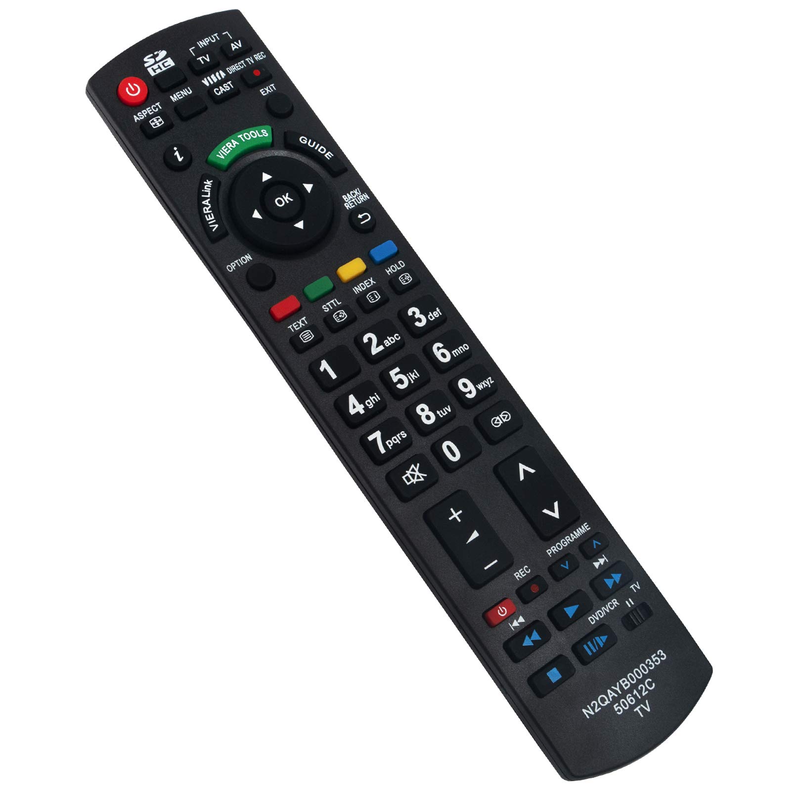 ALLIMITY N2QAYB000353 Remote Control Replace for Panasonic Viera TV TX-L37G15 TX-L37G15E TX-L37V10 TX-P42V10E TX-P46G15 TX-P46G15E TX-P46Z11 TX-P54Z11 TX-P54Z11E TX-P58V10 TX-P65V10E