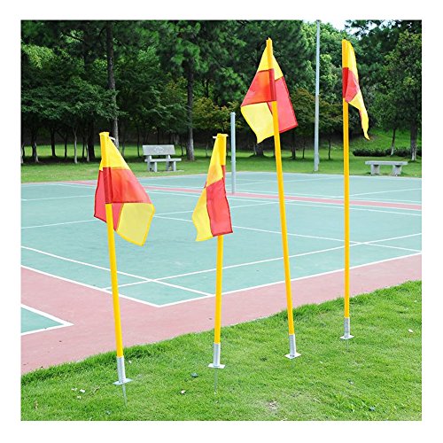 Football corner flagpole Detachable Soccer Corner Pole & Flag Post Set ABS Base 1.5m 3pcs pole+floor base+flag