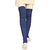 Share Maison Women's Cashmere Wool Winter Warm Knitted Over Knee High Boots Long Socks Stockings Leg Warmers