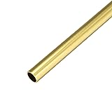 uxcell Brass Round Tube 300mm Length 12mm OD 1mm