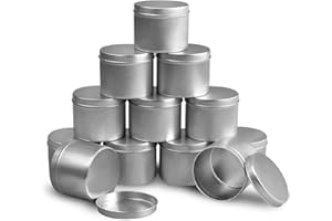 DINGPAI Candle Tin 8oz, Candle Containers for Candle Making, 12 Piece