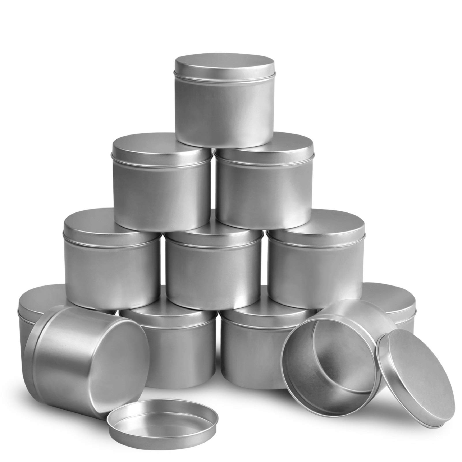 Photo 1 of DINGPAI Candle Tin 8oz, Candle Containers for Candle Making, 12 Piece