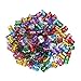 140 Pieces Dreadlocks Metal Hair Cuffs Hair Braiding Beads Filigree Hair Accessory, Assorted Colors 