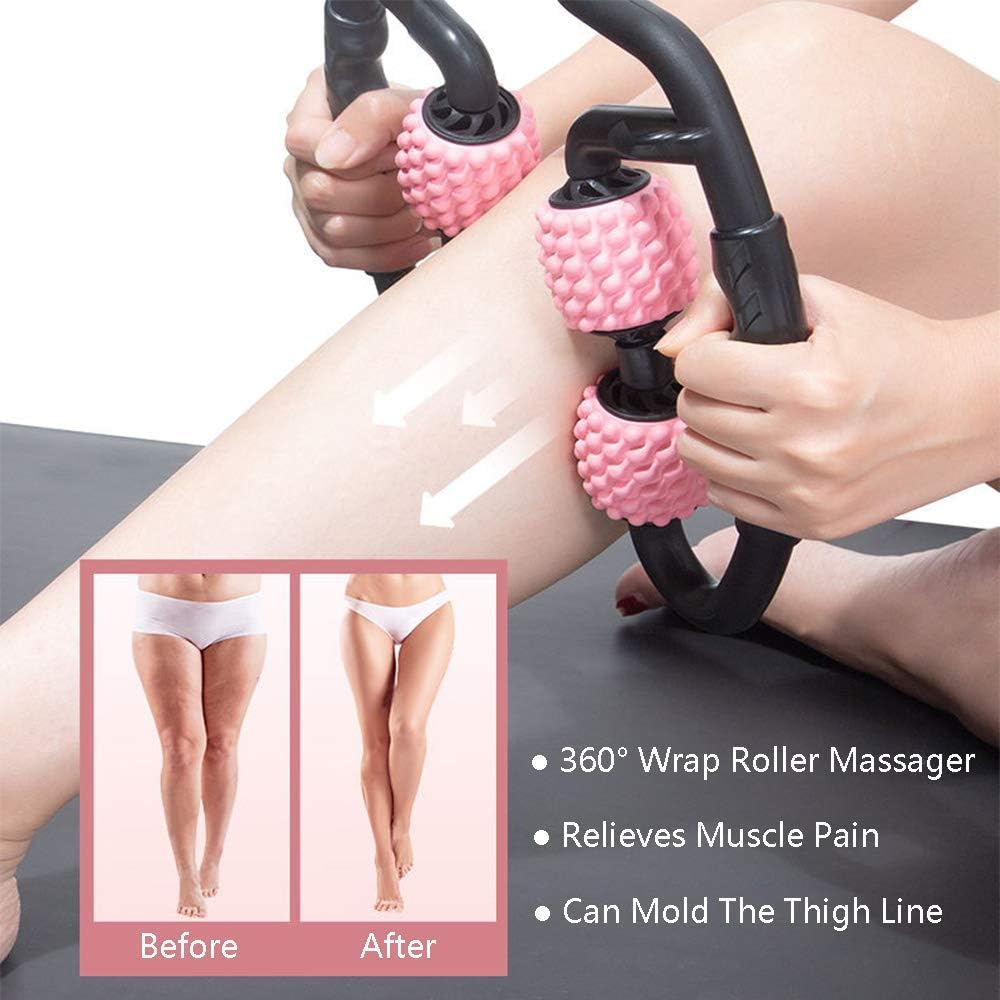 Upgrade Wrap Muscle Roller Stick - Manual Massage Sticks Tools-Muscle Roller Massager for Relief Muscle Soreness,Cramping and Tightness,Help Legs and Arms Recovery（Black） …: Health & Personal Care