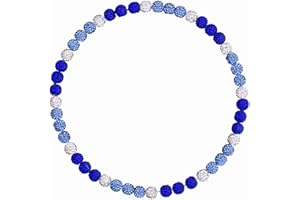 NUKAYAI Baseball Necklace Beaded for Men, Bling Ice 16in/18in/20in Shiny Baseball Gifts Chain Stuff, Rhinestone Inspired Discoball Accessories Drip Necklaces Baseball Gifts for Men Player Team Lovers