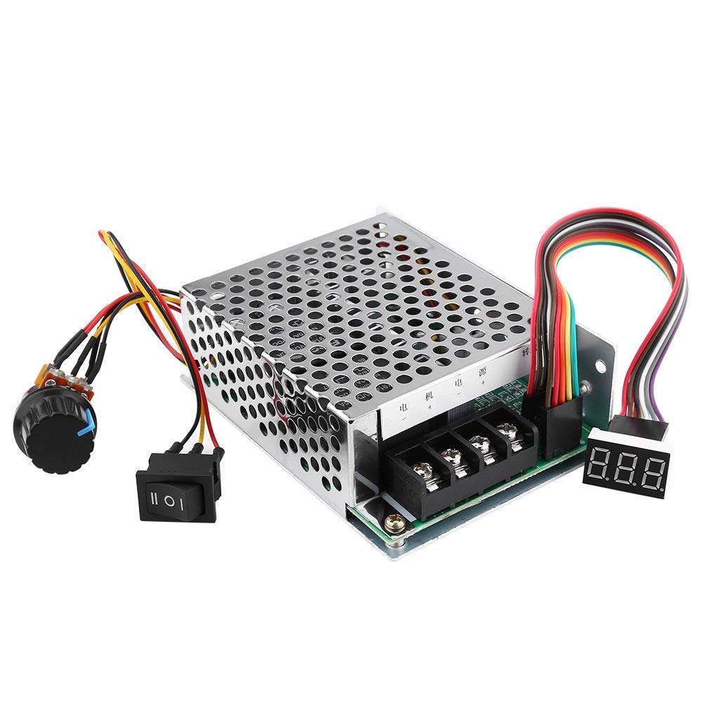 Hilitand DC Motor Speed Controller, 10V to 55V PWM Reversible Switch With Digital Display