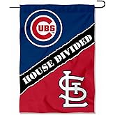 House Divided Cubs and Cardinals Double Sided Garden Flag
