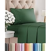 Twin XL Size 3 Piece Sheet Set - Comfy Breathable & Cooling Bed Sheets Set - Hotel Luxury Bedding for Women, Men, Kids, Teens, Boys & Girls - Deep Pockets and Wrinkle Free - Oeko-Tex - Emerald Green