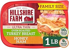 Hillshire Farm Ultra Thin Sliced Deli Meat, Oven Roasted Turkey Breast and Honey Ham, 16 oz