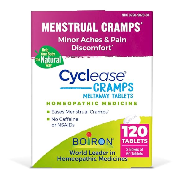 BOIRON CYCLEASE CRAMPS FOR RELIEF FROM MENSTRUAL CRAMPS,...