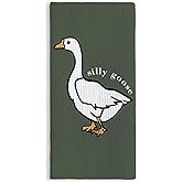 TNUW Silly Goose Kitchen Towels 16x24 – Funny Goose Decor for Kitchen or Bathroom, Dish Towels Gifts for Friends, Cute Goose Lover Present for Birthday or Housewarming