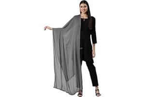 DUPATTA FASHION Chiffon Dupatta/Scarf Lightweight Soft Sheer Long Head Wrap Solid All Season Head Scarf Breathable(15081149)