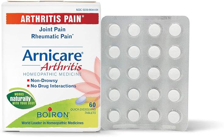 Amazon Com Boiron Arnicare Arthritis 60 Tablets Homeopathic Medicine For Arthritic Pain Joint Pain And Rheumatic Pain Health Personal Care