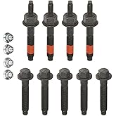 03309 Exhaust Manifold Hardware Kit, Stainless Steel Manifold Bolts Nut Kits Compatible with 05-20 Chrysler Dodge Jeep Ram Mo