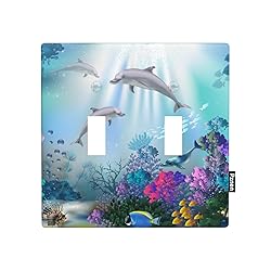 Pznen Sea Toggle Light Switch Wall Plate Ocean