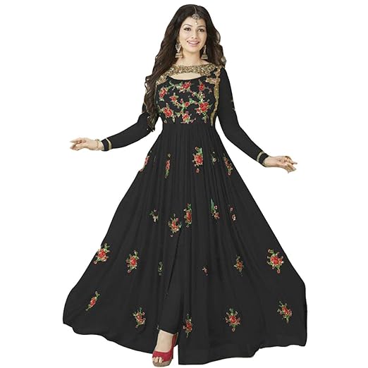 Womens Georgette Semi-stitched Salwar Suit