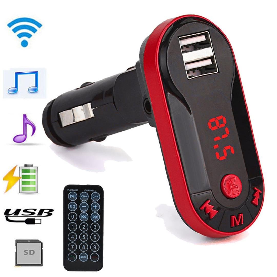 B06zzn8r5d Tf Bluetoothワイヤレスfmトランスミッターハンズフリーカーキットmp3プレーヤーusb Sdリモートコントローラ Dzt1968 ヘアアクセサリ 売上実績no 1