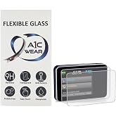 A1C WEAR - 9H Flexible Glass Screen Protector for Tandem tSlim X2 and tFlex Insulin Pumps - Won't Crack or Chip - Anti-Scratch Anti-Fingerprint - 2 Pack