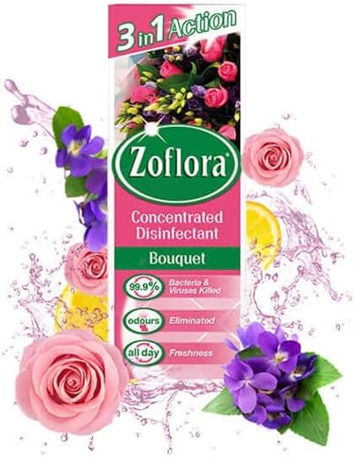 Zoflora Bouqet Concentrated Antibacterial Disinfectant 500ml 2 Pack