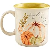 Mud Pie Thanksgiving Coffee Mug, Thankful, 21oz