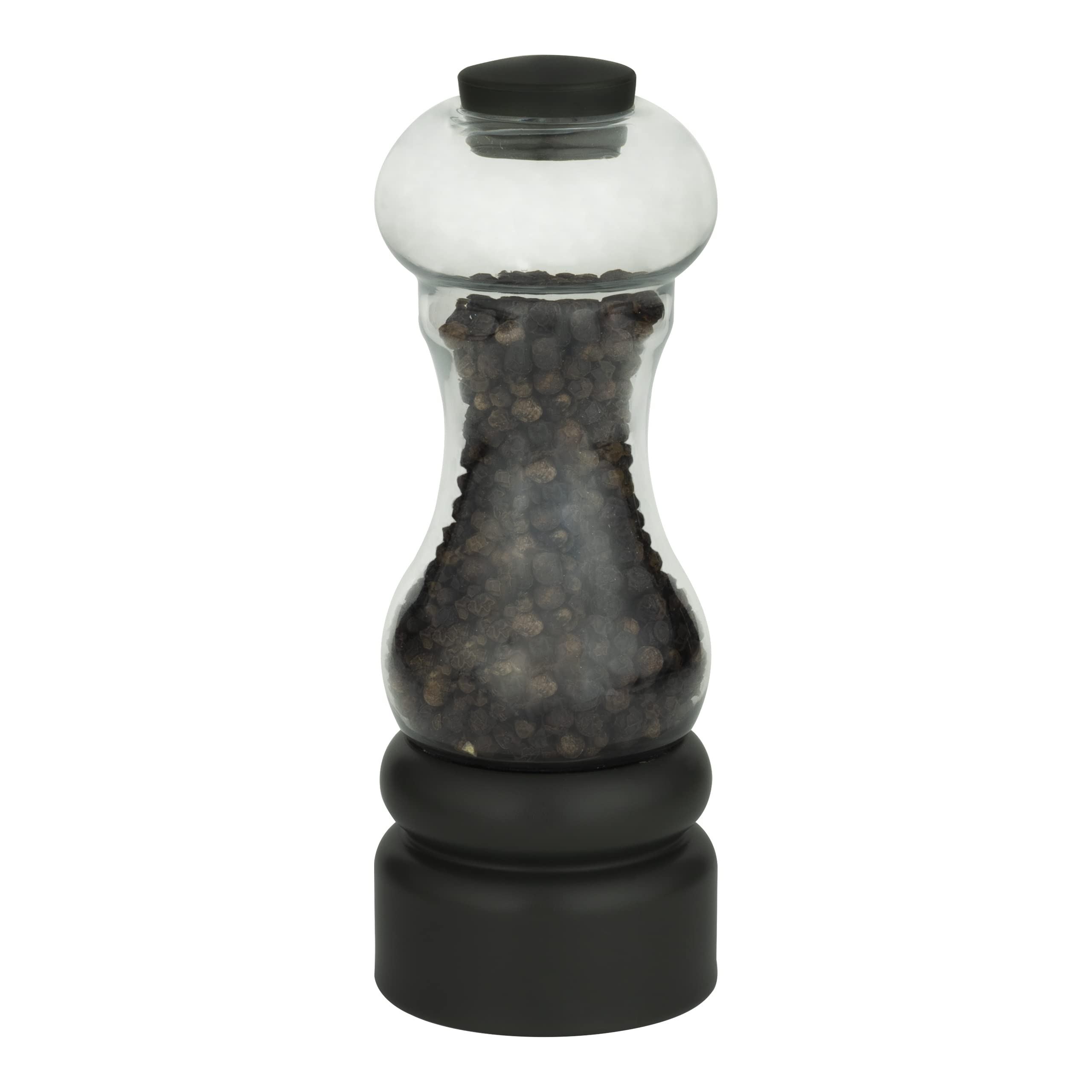 Grunwerg SP-110BK Salt or Pepper Mill, Plastic, Matt Black