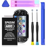 SHENMZ 4600mAh PS Vita 1000 Battery, 2026 Upgraded 0-Cycle + Tools | Replacement for PlayStation Vita PCH-1001/1006/PSV 1000 SP65M extends Usage time and Provides Safety Protection