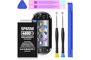 SHENMZ PS Vita 1000 Battery [2025 Version] - 4600mAh 0 Cycle Replacement for Sony PlayStation Vita PCH-1001/1006/1101/PSV 1000/SP65M with Tools Kit