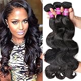 YAEONS Hair Peruvian Hair 3 Bundles Body Wave Grade 5A Unprocessed Virgin Human Hair Weave
