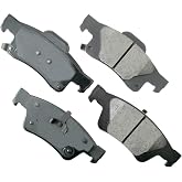 Akebono-ACT1498 Ultra Premium Rear Brake Pads, GREY
