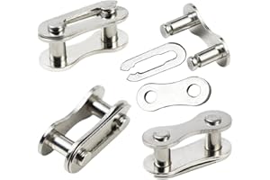 Hyamass 4 Pairs Bicycle Missing Link 1/6/7/8/9/10/11/12 Speed Chain Reusable Steel Bike Chain Link